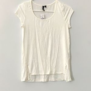 White ivory tee shirt small brand new